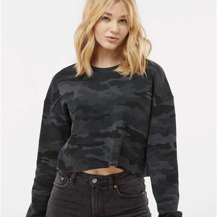 Women's Lightweight Crop Crewneck Sweatshirt