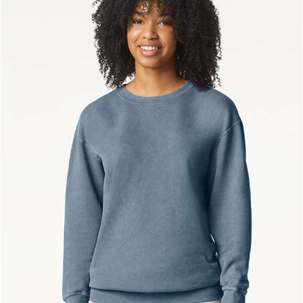 Unisex Garment-Dyed Lightweight Fleece Crewneck Sweatshirt