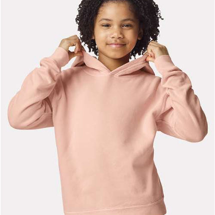 Youth Garment-Dyed Lightweight Fleece Hooded Sweatshirt