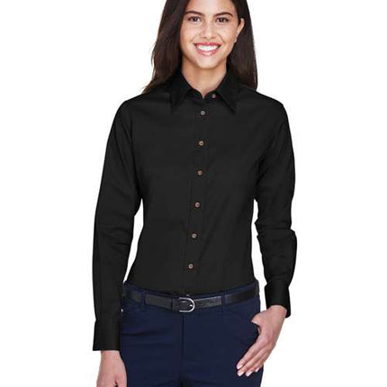 Women's Easy Blend™ Long Sleeve Twill Dress Shirt with Stain-Release
