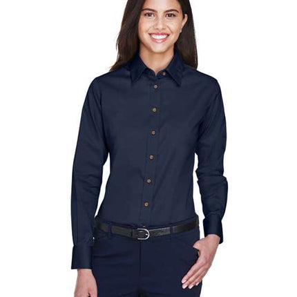 Women's Easy Blend™ Long Sleeve Twill Dress Shirt with Stain-Release