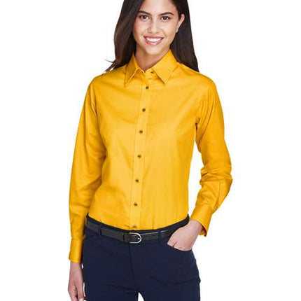 Women's Easy Blend™ Long Sleeve Twill Dress Shirt with Stain-Release