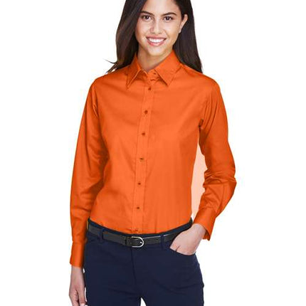 Women's Easy Blend™ Long Sleeve Twill Dress Shirt with Stain-Release