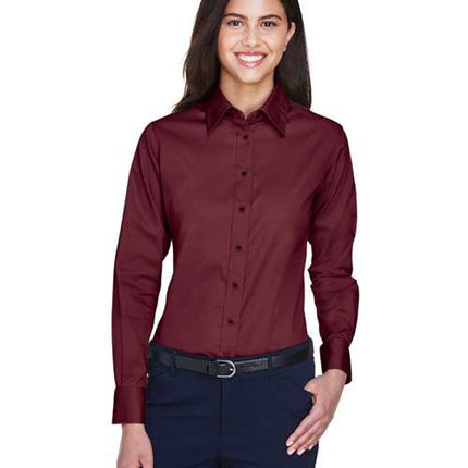 Women's Easy Blend™ Long Sleeve Twill Dress Shirt with Stain-Release