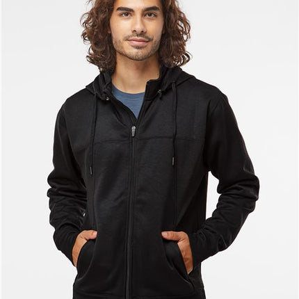 Unisex Poly-Tech Full-Zip Hooded Sweatshirt