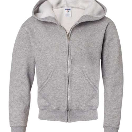 Youth NuBlend® Full-Zip Hooded Sweatshirt