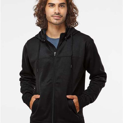 Unisex Poly-Tech Full-Zip Hooded Sweatshirt