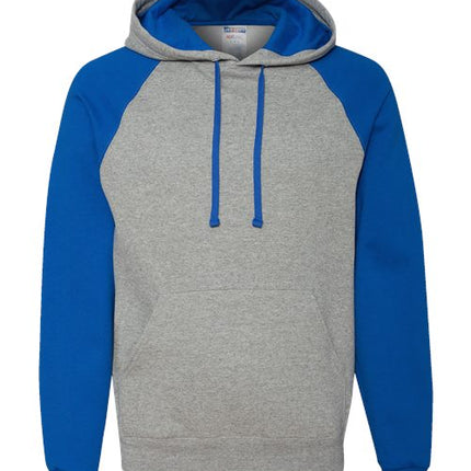 Unisex Nublend® Colorblocked Raglan Hooded Sweatshirt