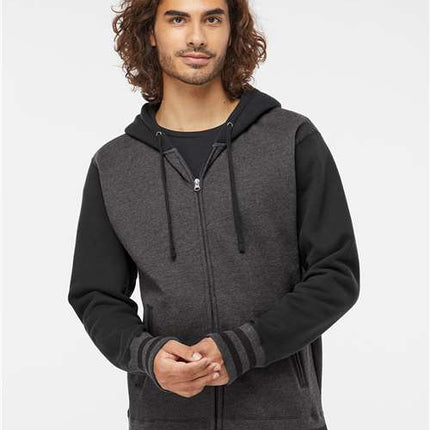 Unisex Heavyweight Varsity Full-Zip Hooded Sweatshirt