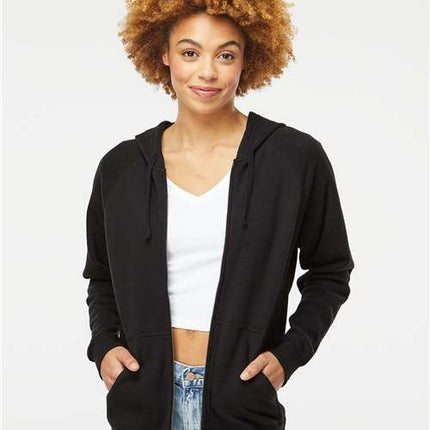 Unisex Special Blend Raglan Full-Zip Hooded Sweatshirt
