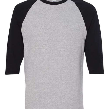 Unisex Heavy Cotton™ Raglan Three-Quarter Sleeve T-Shirt