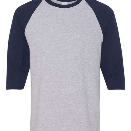 Unisex Heavy Cotton™ Raglan Three-Quarter Sleeve T-Shirt