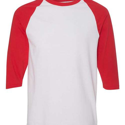Unisex Heavy Cotton™ Raglan Three-Quarter Sleeve T-Shirt