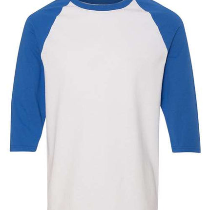 Unisex Heavy Cotton™ Raglan Three-Quarter Sleeve T-Shirt