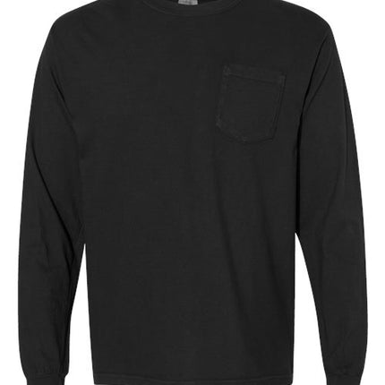 Unisex Garment-Dyed Heavyweight Long Sleeve Pocket T-Shirt