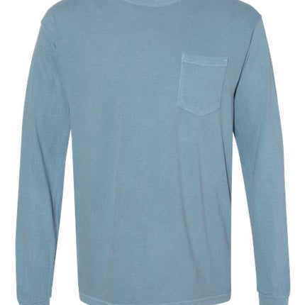 Unisex Garment-Dyed Heavyweight Long Sleeve Pocket T-Shirt