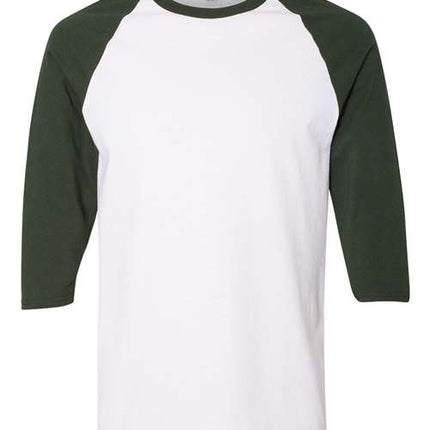 Unisex Heavy Cotton™ Raglan Three-Quarter Sleeve T-Shirt