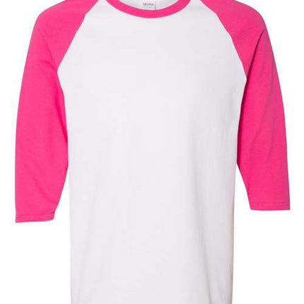 Unisex Heavy Cotton™ Raglan Three-Quarter Sleeve T-Shirt