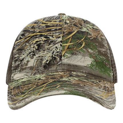 Garment Washed Printed Trucker Cap