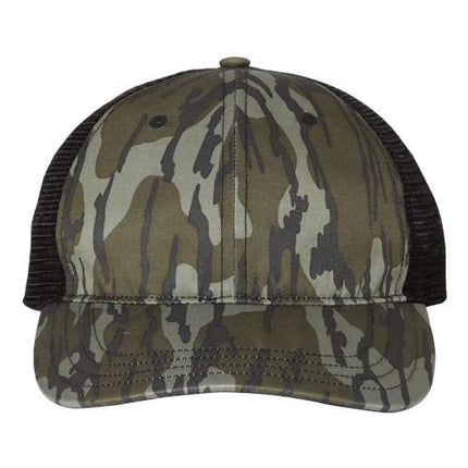 Garment Washed Printed Trucker Cap