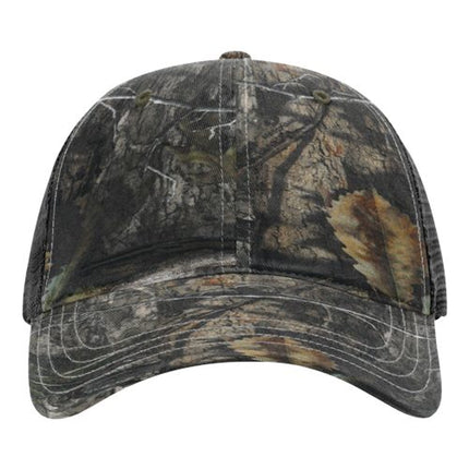 Garment Washed Printed Trucker Cap