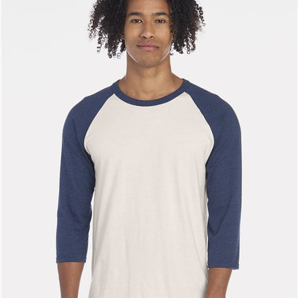 Premium Blend Ringspun Three-Quarter Sleeve Raglan Baseball T-Shirt