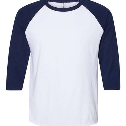 Premium Blend Ringspun Three-Quarter Sleeve Raglan Baseball T-Shirt