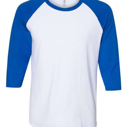 Premium Blend Ringspun Three-Quarter Sleeve Raglan Baseball T-Shirt