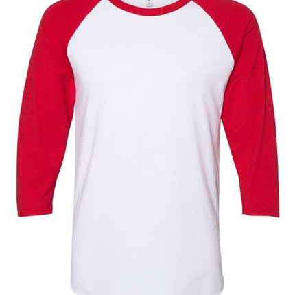 Premium Blend Ringspun Three-Quarter Sleeve Raglan Baseball T-Shirt