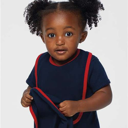 Infant Contrast Trim Premium Jersey Bib
