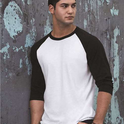 Premium Blend Ringspun Three-Quarter Sleeve Raglan Baseball T-Shirt