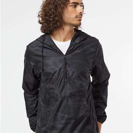 Unisex Lightweight Quarter-Zip Windbreaker Pullover Jacket