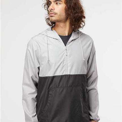 Unisex Lightweight Quarter-Zip Windbreaker Pullover Jacket