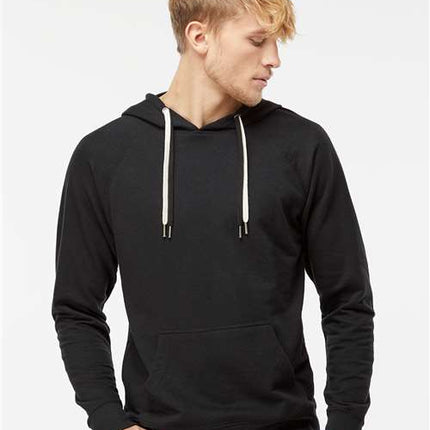 Unisex Icon Lightweight Loopback Terry Hooded Sweatshirt