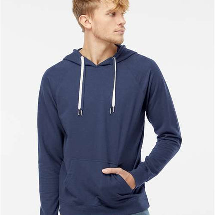 Unisex Icon Lightweight Loopback Terry Hooded Sweatshirt