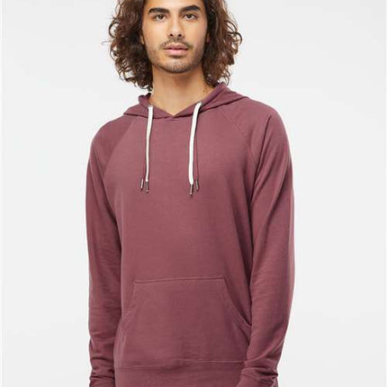 Unisex Icon Lightweight Loopback Terry Hooded Sweatshirt