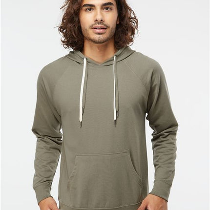 Unisex Icon Lightweight Loopback Terry Hooded Sweatshirt