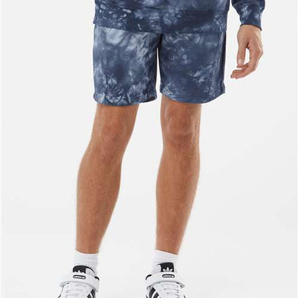 Unisex Tie-Dyed Fleece Shorts