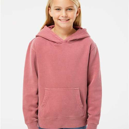 Youth Midweight Pigment-Dyed Hooded Sweatshirt