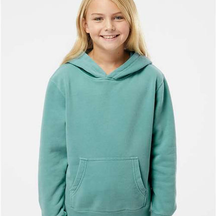 Youth Midweight Pigment-Dyed Hooded Sweatshirt