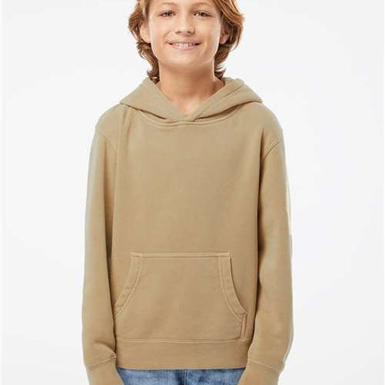 Youth Midweight Pigment-Dyed Hooded Sweatshirt